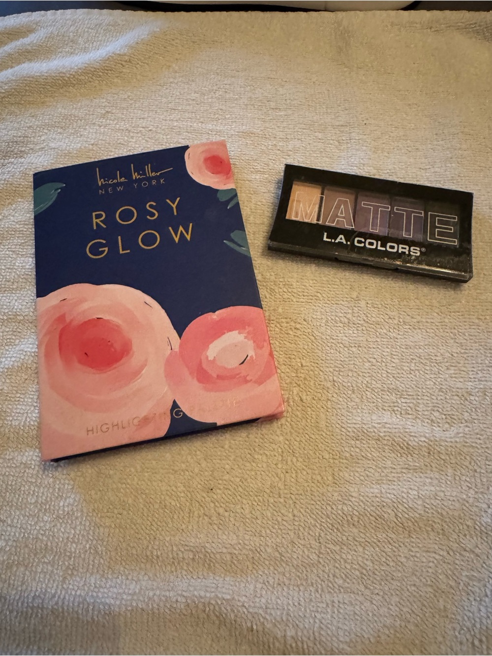 Nicole Miller Rosy Glow Palette in Navy and Pink Floral